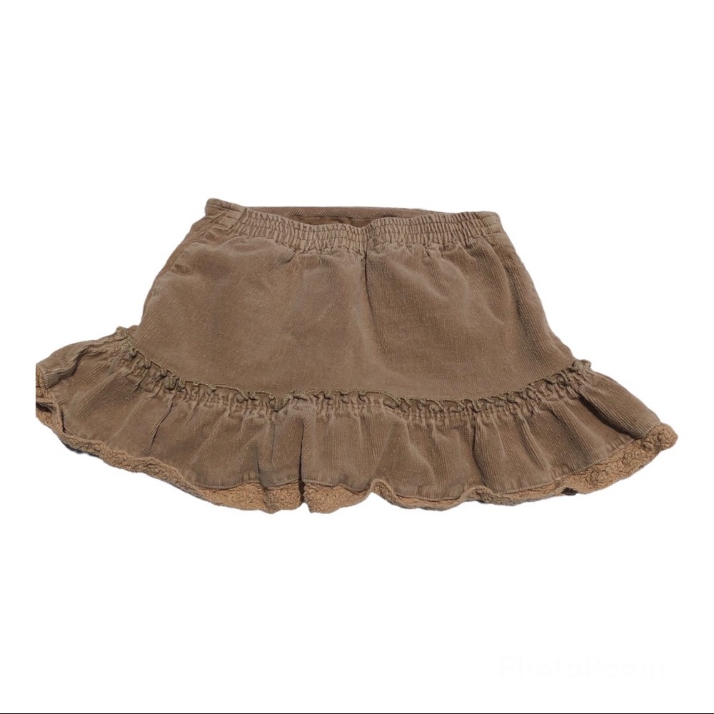 Children’s place Toddler girls corduroy skirt ruffled stretch waist size 4T